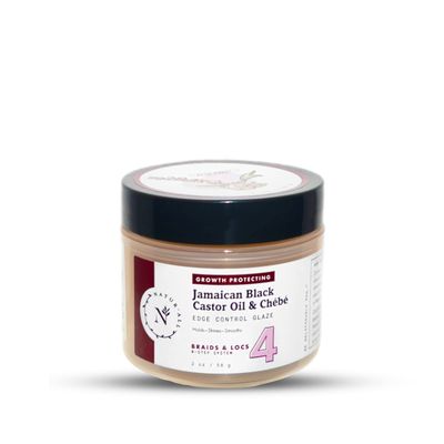 Naturall Jamaican Black Castor Oil Chebe Edge Control Glaze - Made of Natural Ingredients for Braids Locs - Perfect for Strengthening Moisturizing Black Hair - Promotes Healthy Hair Growth(2 OZ)