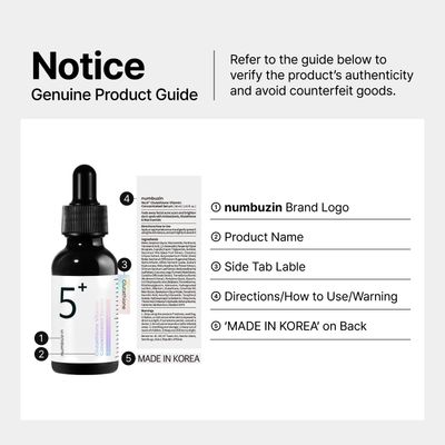 numbuzin No.5 Serum Tranexamic Acid 4, Niacinamide 5, Glutathione, Vitamin C Vitamin Concentrated Serum Hyperpigmentation Suitable for Sensitive Skin, Korean Skincare 1.01 fl. oz.