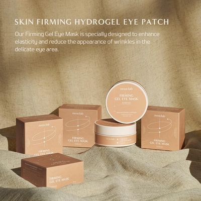 neos:lab Firming Gel Eye Mask 60ea (30pairs) - Refreshing Hydrogel Eye Patch with Collagen, Peptide, Rice Ceramide, Lactobacillus Ferment for a Firm Eye Area, Reduces Fine Lines, Eye Bags, Puffy Eye