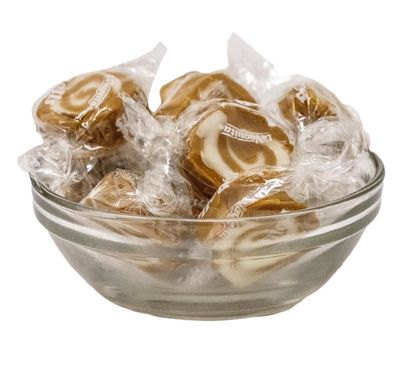 YANKEETRADERS Coconut Caramel Rolls Candy, Individually Wrapped, 2 Pound Bulk Bag