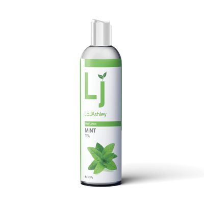 LaJAshley Mint-Tea Hair Lotion, Moisturizer, Wavy to Curly Hair 8 fl oz