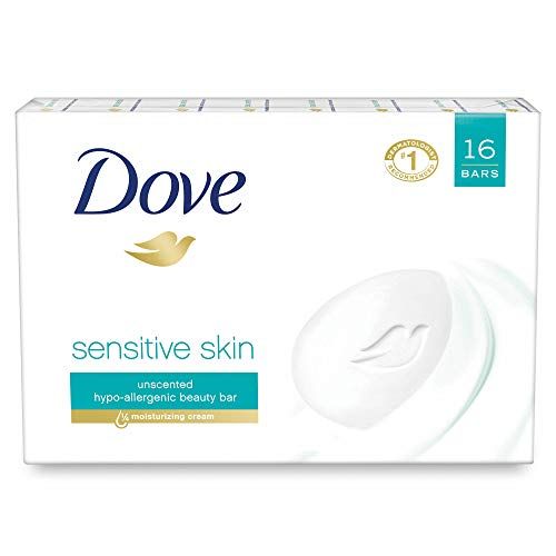 Dove Sensitive Skin Soap Bar, 113 g4.0 oz, 16-pack