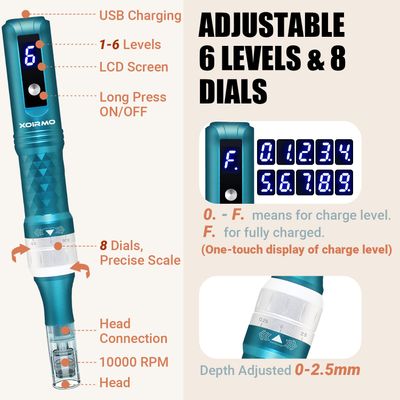 Home Use Face Hair Beard Microneedling Microneedle Skin Care Tool Kit for Men and Women