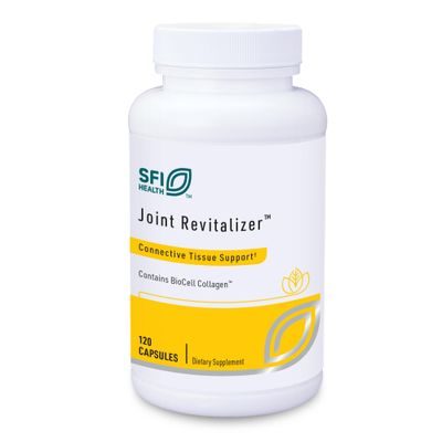 Klaire Labs Joint Revitalizer - Patented Hydrolyzed Collagen Peptide Formula with Chondroitin, MSM Hyaluronic Acid, Hypoallergenic Connective Tissue Support (120 Capsules)