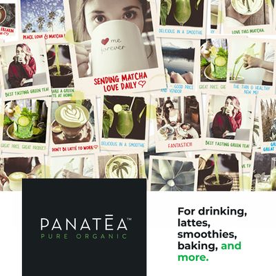 PANATEA Certified Organic Matcha Green Tea Powder 1 LB 100 Pure Premium Culinary Grade Matcha Lattes, Smoothies, Baking 16 Oz Tin