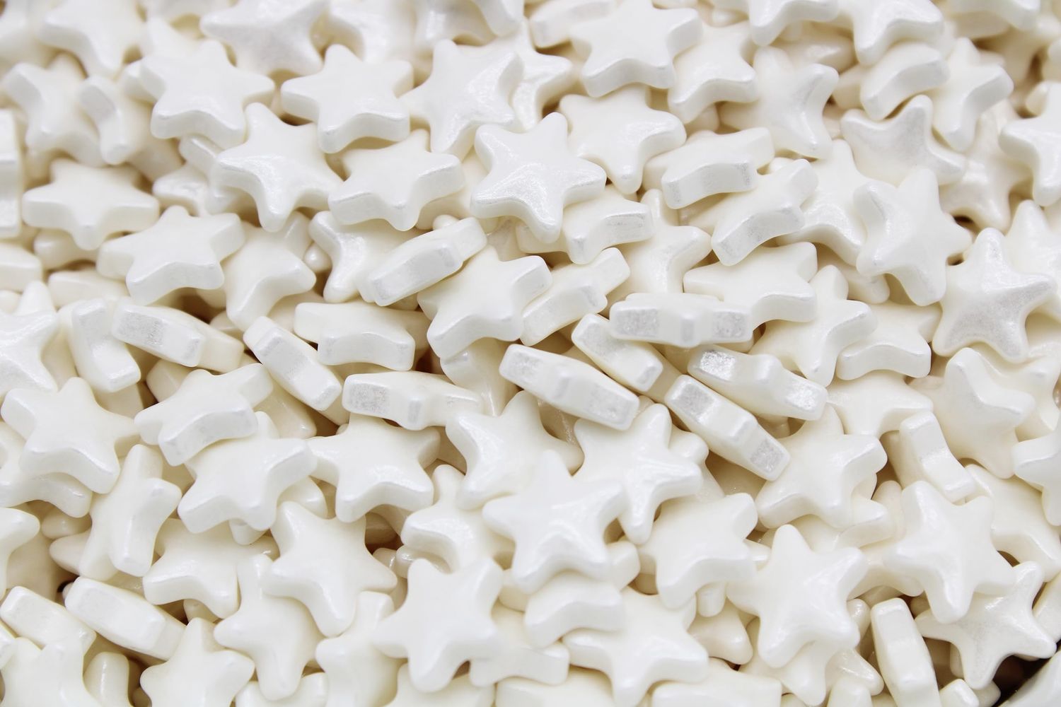White Hard Candy Stars 1 Pound - Star Shaped Candy
