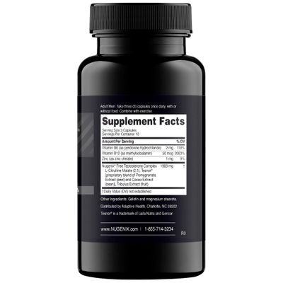Nugenix T Boost - Free Testosterone Booster Supplement for Men, 30 Count