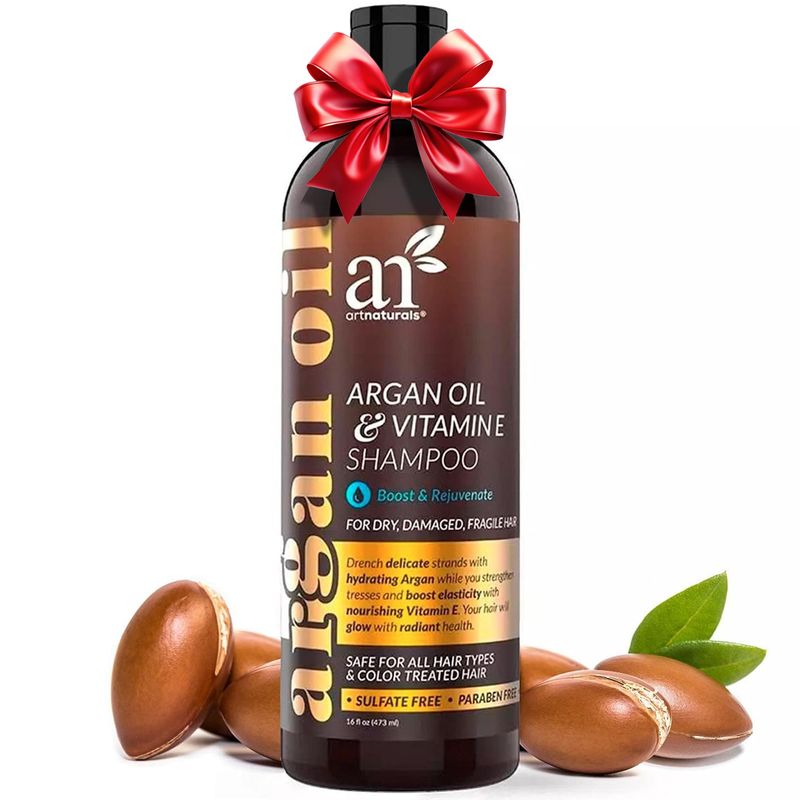 artnaturals Argan Hair Growth Shampoo - (16 Fl Oz 473ml) - Sulfate Free - Treatment for Hair Loss, Thinning Regrowth - Men Women - Infused with Biotin, Argan Oil, Keratin, Caffeine
