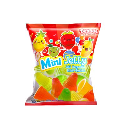 Mini Fruit Jelly Candy - Assorted Jelly Cups and Jelly Fruit - Fun TikTok Trend Snack for Kids and Adults, Party Treats, Viral Candy, Vegan, Gluten-Free Gummy Candies (228 gramm (pack of 6))