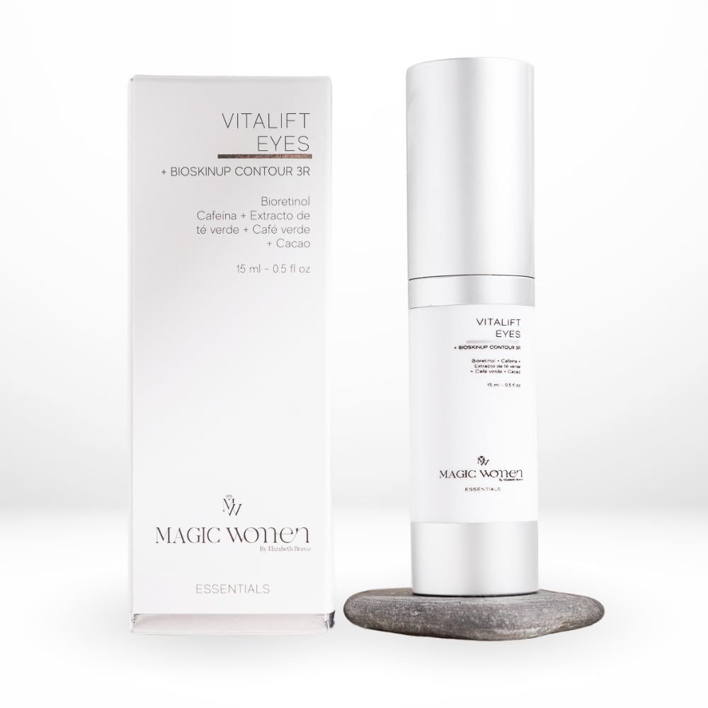 Magic Women by Elizabeth Bravo, Vitalift Eyes - Lightweight Eye Cream with Bio-Retinol, Botanical Extracts Caffeine Blend - For Under Eye Hydration Bright Look - 15 ml