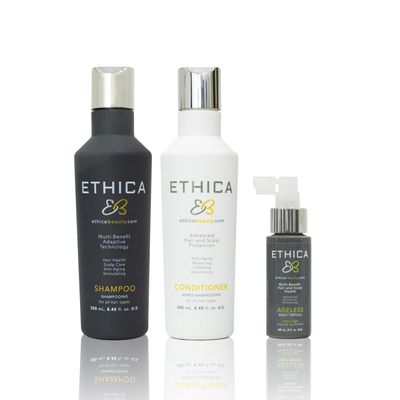 Womens Hair Growth. Professional Shampoo, Conditioner, Daily Ageless Topical Treatment. Healthy Hair, Scalp Health, Hair Regrowth. 1 Month Supply.