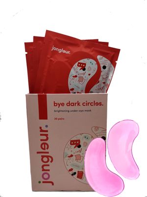 JONGLEUR Eye Mask Under Eye Patches for Dark Circles and Puffiness Under Eye Mask for Refreshed and Brighter Eyes - Under Eye Patches for Dark Circles and Puffy Eyes -1 Count (20 pairs)