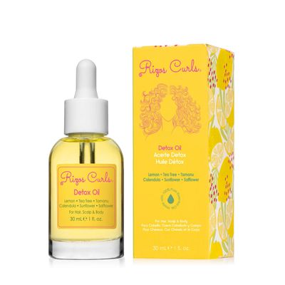 Rizos Curls Detox Oil, Detox Balance Scalp to Reduce Buildup Soothe Irritation, Support Hair Growth Health with Tea Tree Lemon Oil, For All Hair Types 1a - 4c, 1 oz