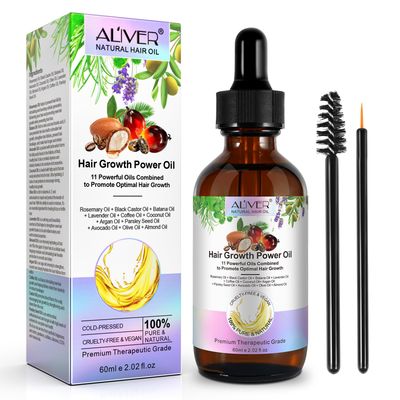 Thrive Hair Growth Oil, 60ml Veganic Natural Blend, Powerful Combination for Thin, Dry and Damaged Hair