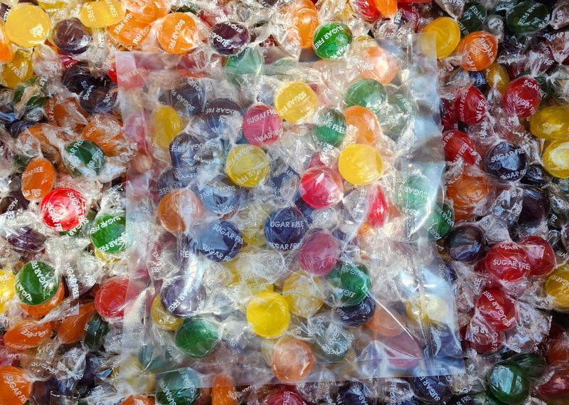 Assorted Sugar Free Fruit Hard Candy - 8 oz of Individually Wrapped ...
