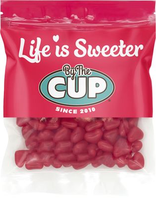 By The Cup Cinnamon Lovers Heart Shaped Gourmet Jelly Beans 10 oz Bulk