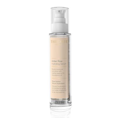 Theorie Amber Rose Hydrating Hair Serum - Boosts Moisture and Shine - Irresistible Scent of Rose, Jasmine Amber - Suited for All Hair Types, Spray Bottle - 60mL