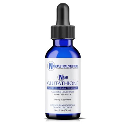 Nano Glutathione Drops by Nanoceutical Solutions, Pharmaceutical Grade Liquid Supplement, Ultra-Efficient Absorption, Up to 8 Times Higher Than Glutathione Capsules 30 Servings