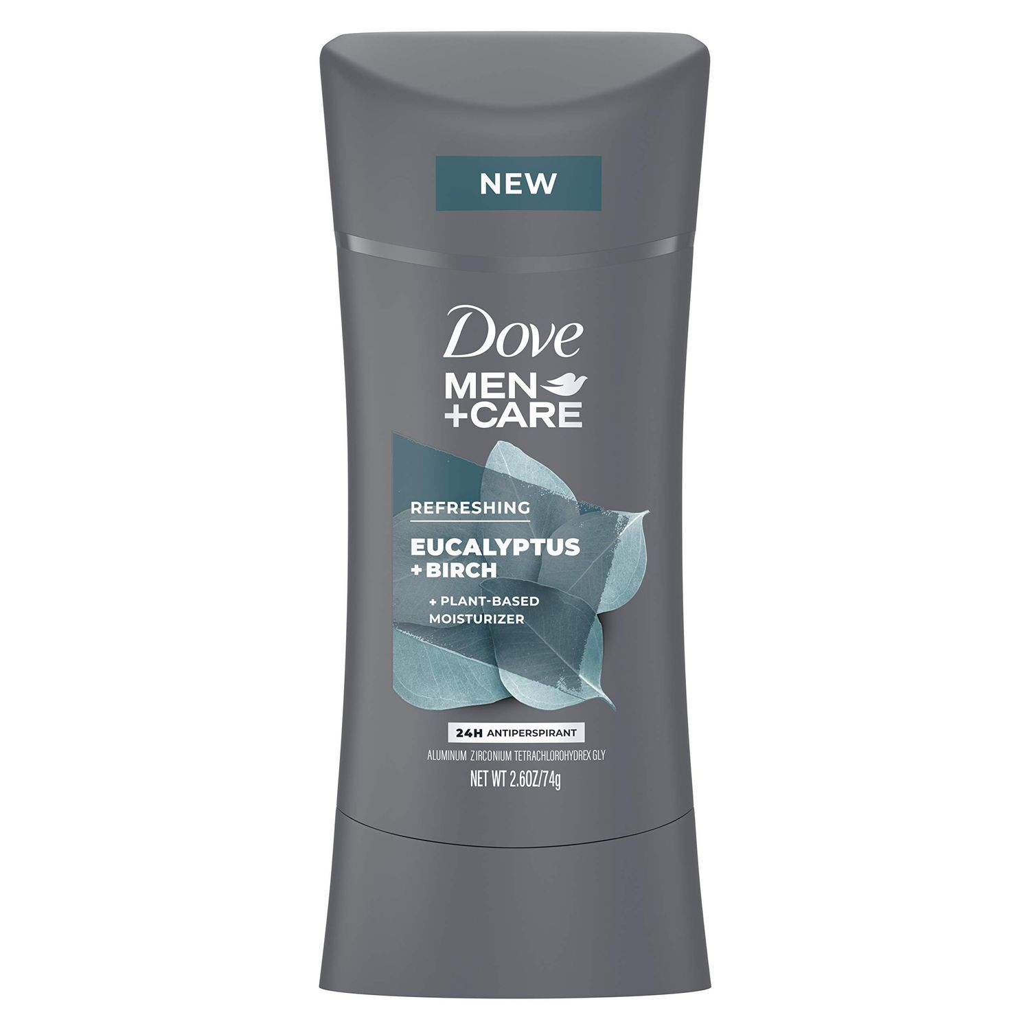 Dove MenCare Antiperspirant Deodorant Antiperspirant Eucalyptus Birch Natural Inspired Deodorant for men 2.6 OZ
