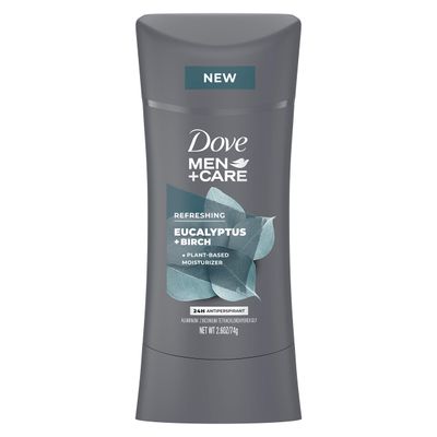 Dove MenCare Antiperspirant Deodorant Antiperspirant Eucalyptus Birch Natural Inspired Deodorant for men 2.6 OZ