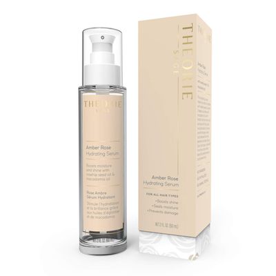 Theorie Amber Rose Hydrating Hair Serum - Boosts Moisture and Shine - Irresistible Scent of Rose, Jasmine Amber - Suited for All Hair Types, Spray Bottle - 60mL