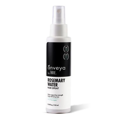 THRIVECO Anveya Rosemary Water Hair Spray Natural Rose mary Extract, Rice Water Hyaluronic Acid Rosemary Water Spray for Hair Growth, Control Hair Care Hair Spume to Shine nourish 100ml