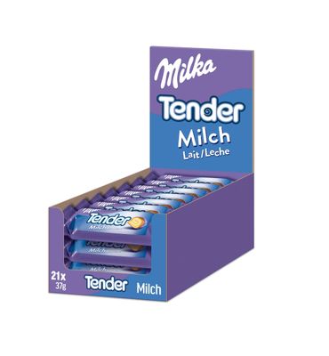 Kraft Foods Deutschland GmbH: Milka Tender - Milk - 1 Karton mit 21 Stck 3...