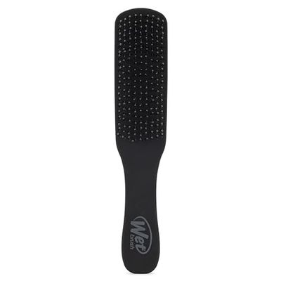Wet Brush Detangling Hair Brush for Men, Black, Stimulates Scalp Beard for Fuller Stronger Hair, Intelliflex Detangler Help Bristles Promote Growth Protect from Breakage, Pain-Free