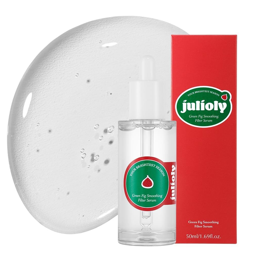 julioly Green Fig Priming Filter Serum l 21 Galactomyces Niacinamide Hyaluronic Acid l Textured Smooth Brighten Skin l Moisturizing l Dermatologist Tested for Acne Sensitive Skin1.69 fl.oz.