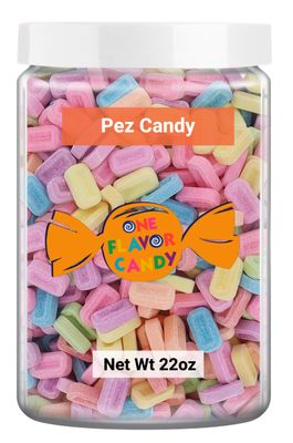 One Flavor Candy Pez Candy Refill Bulk Loose Unwrapped (Assorted, 22oz)