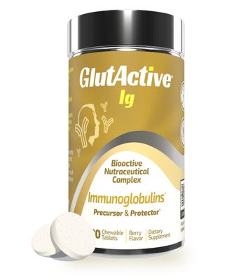 GlutActive IG-Gold 750mg Colostrum Healthy Immune Function, Protect, Regenerate Strengthen, Sleep Aid, Gut Restore Melatonin Vitamin D Resveratrol Cysteine, Elderberry (Sauco). (30ct)