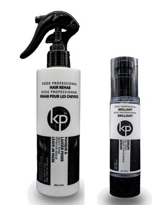 2PC Bundle: Kode Professional 50 ml Brilliant Serum and 8floz Hair Rehab 12 - in - 1 Leave In Mask