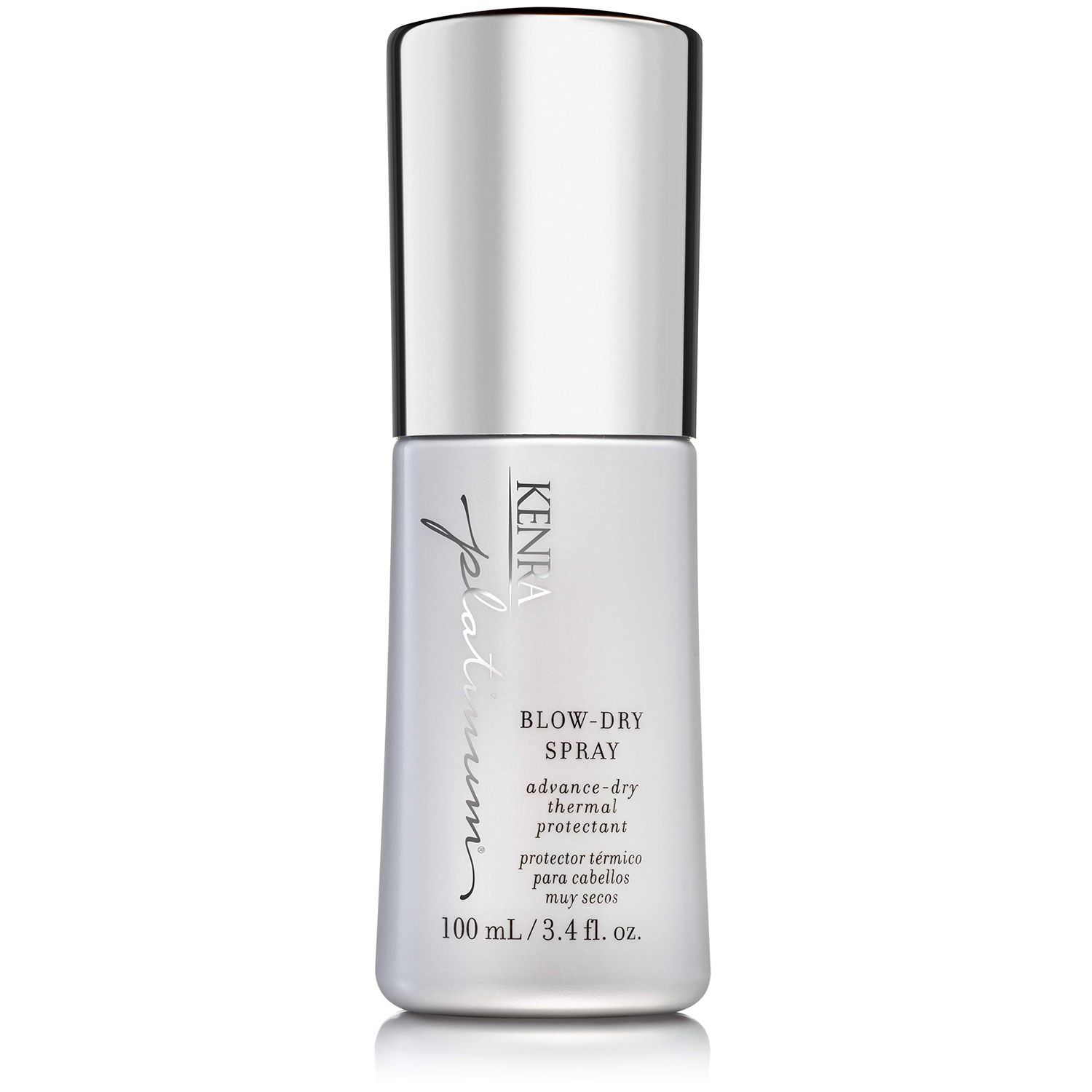 Kenra Platinum Blow-Dry Spray Time-Saving Heat Protectant Detangles, Smooths, and Softens Eliminates Frizz Resists Humidity Medium To Coarse Hair 3.4 fl. oz