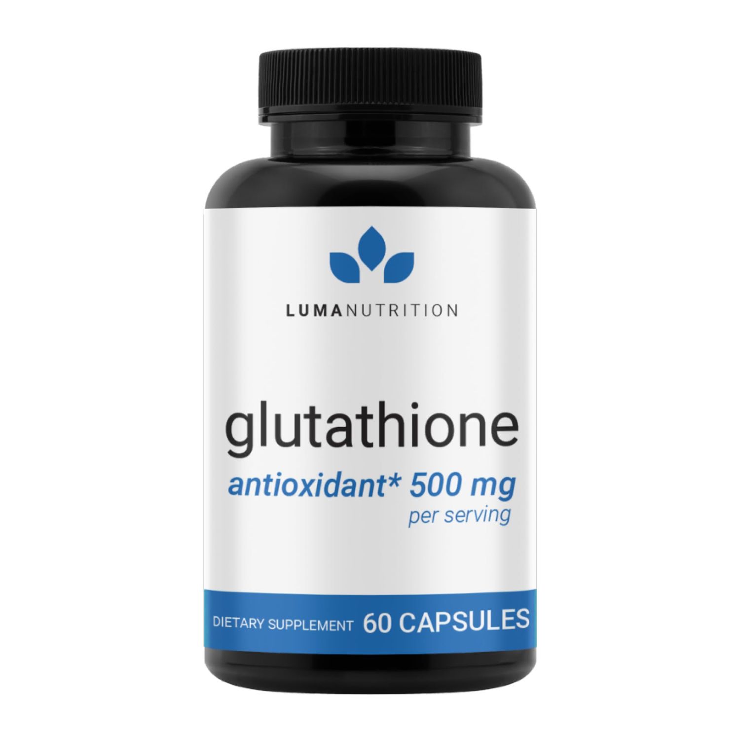 Premium Glutathione Supplement - 500mg - L-Glutathione - Antioxidant Support - Reduced - Liver Support - 60 Capsules