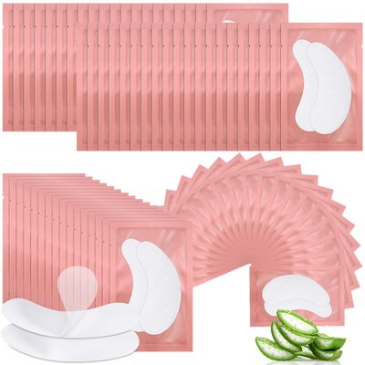 60 Pairs Under Eye Gel Pads Natural Eyelash Extension Gel Pads Patches Kit for Eyelash Extension Supplies Bulk Beauty Tools, Fit Most Eye Shape