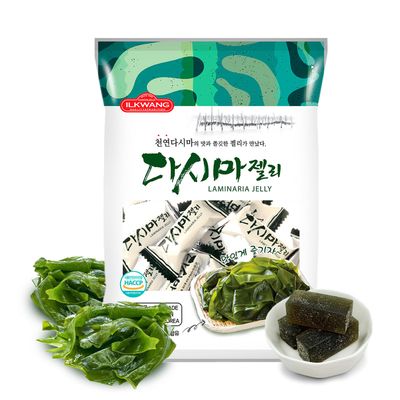 COELO Laminaria Jelly 280g (9.87oz) Premium K-Food, Korean Favorite Snack, Kelp Sweets, Chewy Soft Candy Gummy, Sweet Dessert Party Pack Camping Holiday Breaks Share Size Individually Wrapped