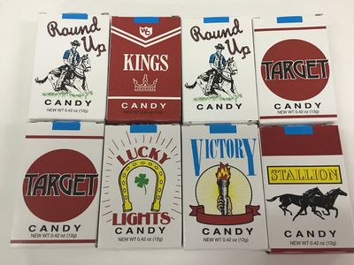 8 PACKS CANDY CIGARETTES