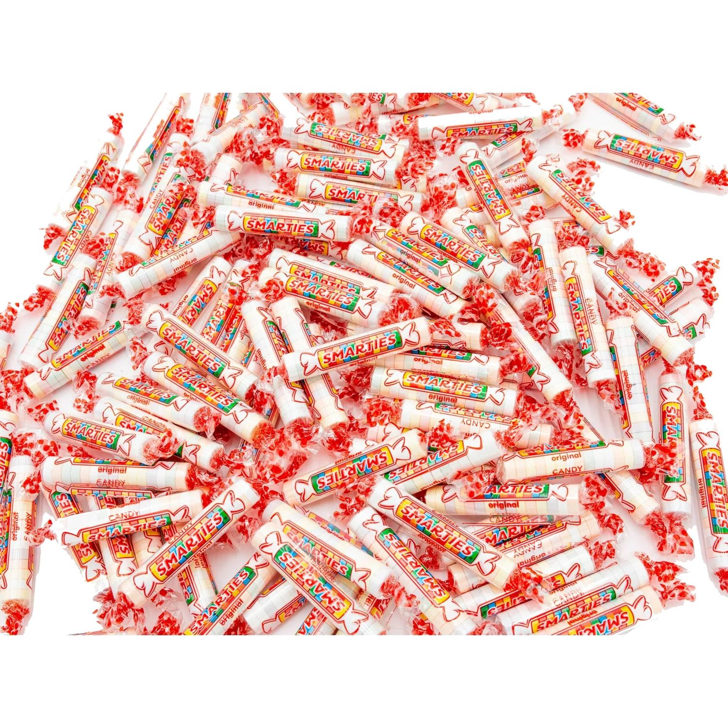 Classic Flavored Smarties Candy - Bulk Hard Roll Sweeties - Individually Wrapped Nostalgic Flavored Smarties Candies, by Queen City Candy Cave (3 Pound)
