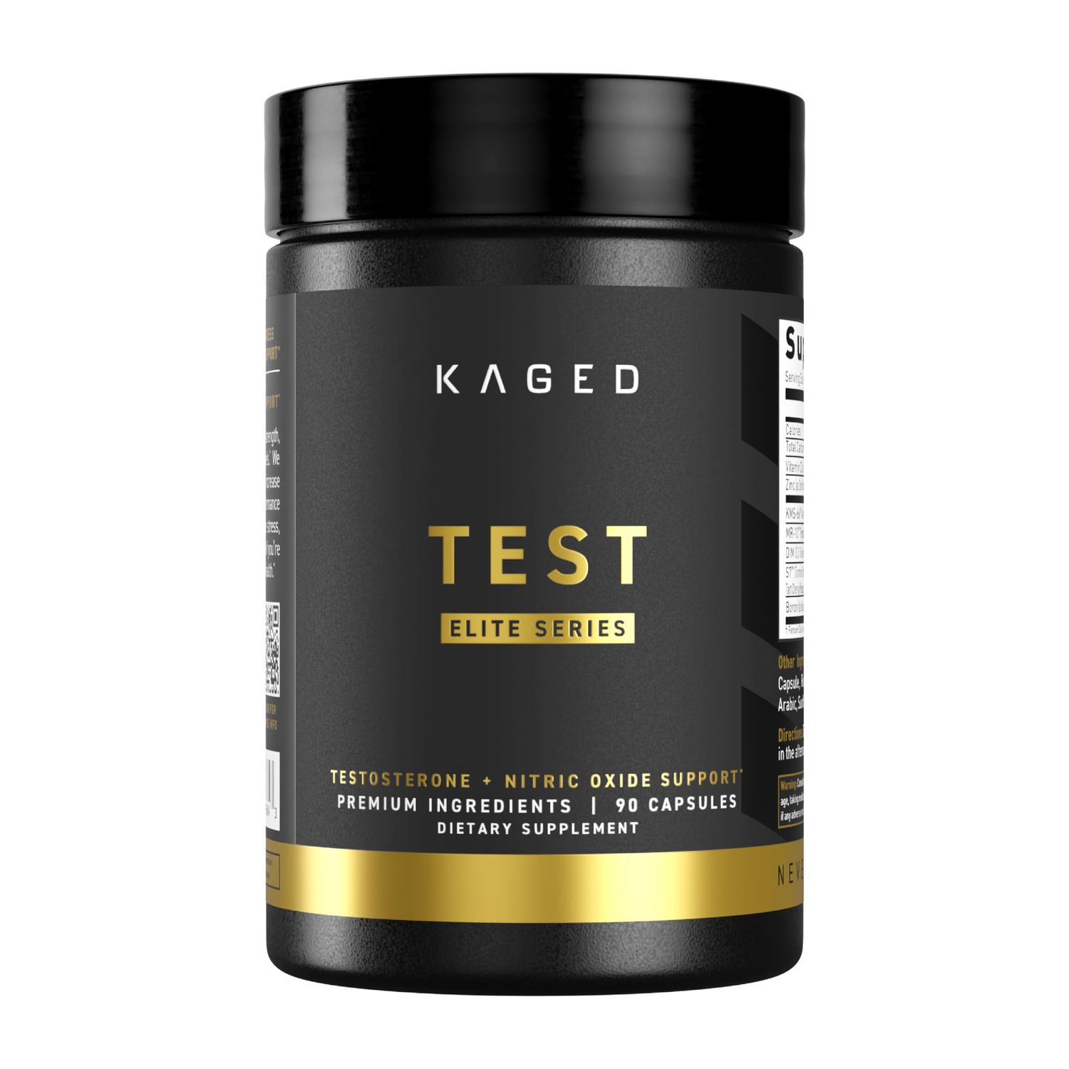 Kaged Test Elite Testosterone Booster: Premium Formula with MR-10, KSM-66 Ashwagandha, S7 Nitric Oxide Booster - Helps Increase Free and Total Testosterone Levels, 30 Servings