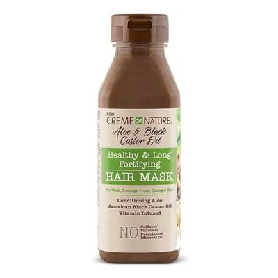 Creme of Nature Aloe Black Castor Oil Aloe Black Castor Oil Mask, 11.5 Ounce