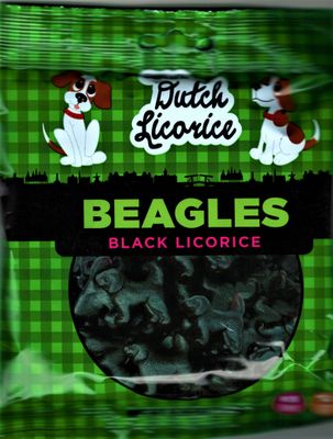 Gustafs Dutch Licorice Beagles Gummy Candy, 5.29 oz bag