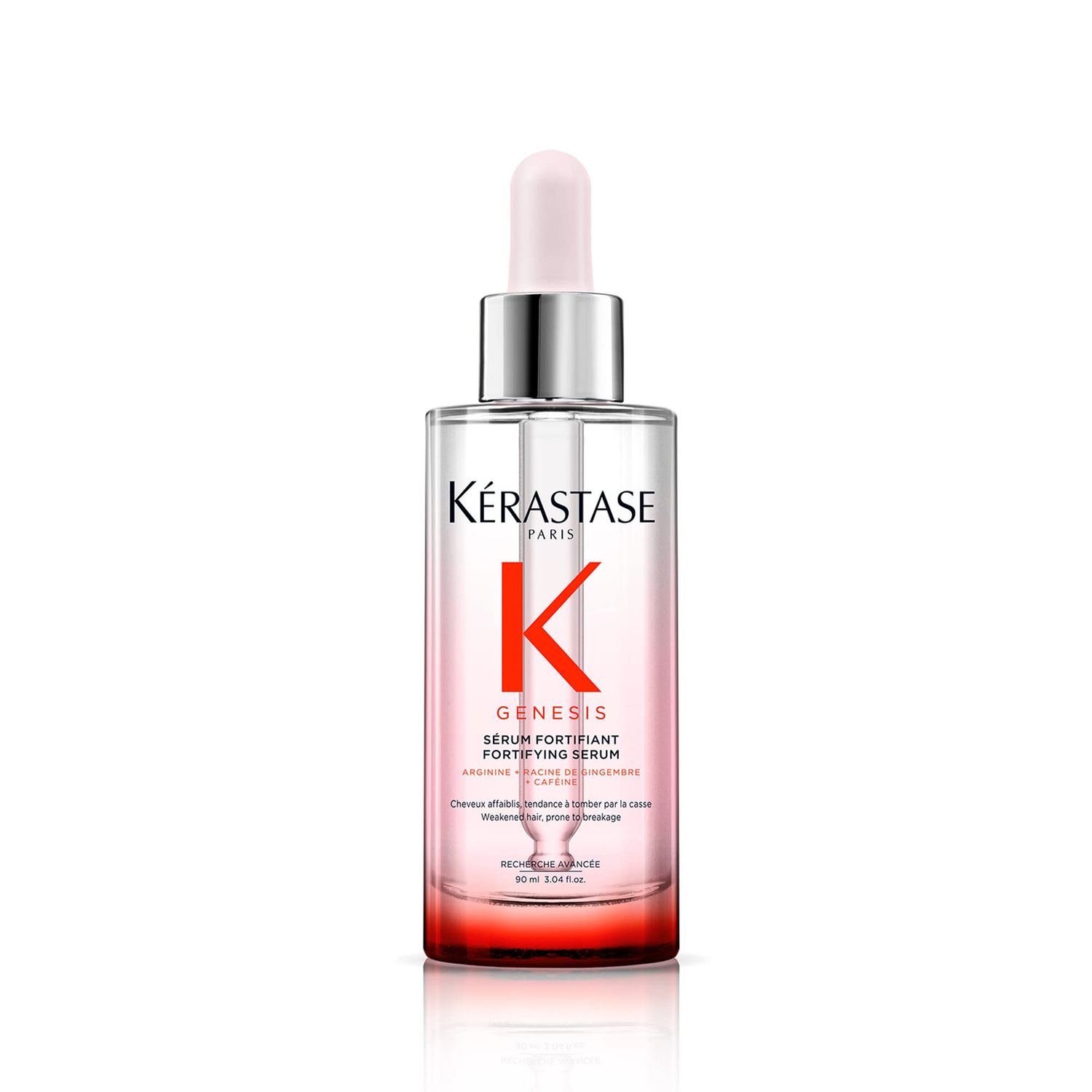 KRASTASE Genesis Hair Serum, Daily Strengthening Treatment for Weak Hair, Continually Strengthens Hair for Nourished, Healthy Hair, Silicone-Free for Weakened Hair, Serum fortifiant, 3 Fl Oz