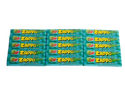 Zappo Fruity and sour chews - 1oz x 15 Pack (Watermelon)