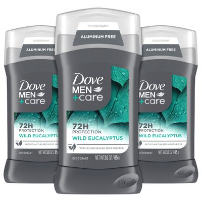 Dove MenCare Aluminum Free 3 Pack Wild Eucalyptus Deodorant for Men 3 oz