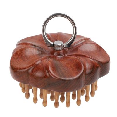 Gosknor Wooden Scalp Massager, Wooden Tooth Hair Comb Scalp Massage Brush for Men Women Hair Growth