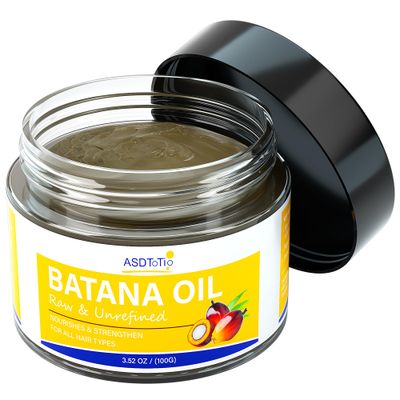 Raw Batana Oil for Hair Growth- 100 Organic Natural, Dr. Sebi Batana Oil - Prevent Hair Loss, Moisturize Scalp, Restore Dry Damanged Hair for Men Women