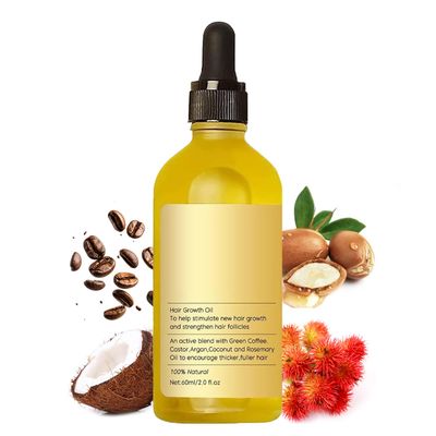 Generic Hair Growth Oil Revitalize, Strengthen, and Stimulate Hair Growth, Natural Hair Growth Oil with Natural Ingredients, Rosemary Oil, Argan Oil, Coffee Oil,Castor Oil, Yellow