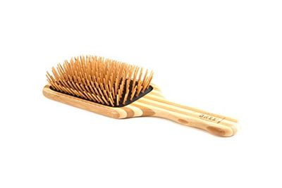 Bass Brushes The Green Brush Bamboo Pin Bamboo Handle Hair Brush Large Paddle