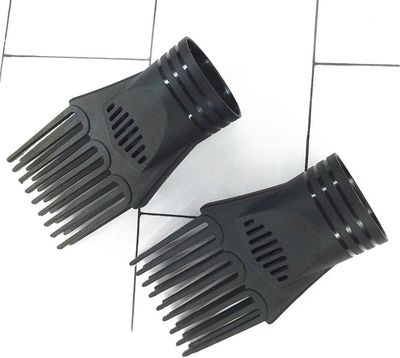Universal Hairdressing Nozzle - Plastic Blow Comb Attachment for Hair Styling, Straightening and Detangling Fine, Curly or Natural Hair