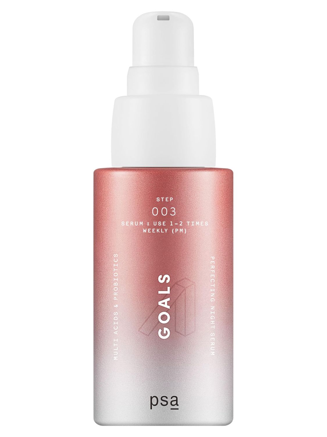 PSA - GOALS Multi Acid Probiotics Night Serum BHA PHA, Probiotics, White Green Tea Complex Suitable for All Skin Types (1 oz 30 mL)